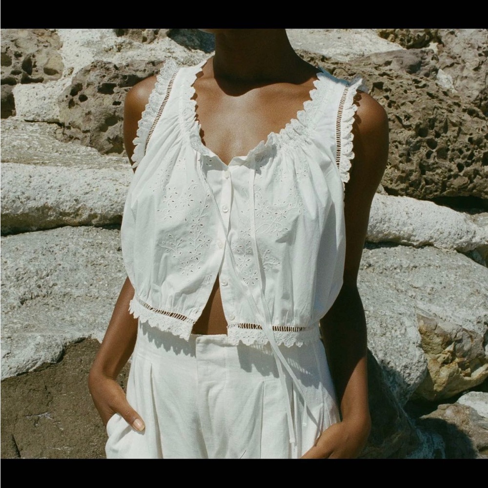 Doen Traveler Top in Salt M NWT